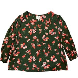 St. John's Bay‎ Floral Blouse Women's LARGE